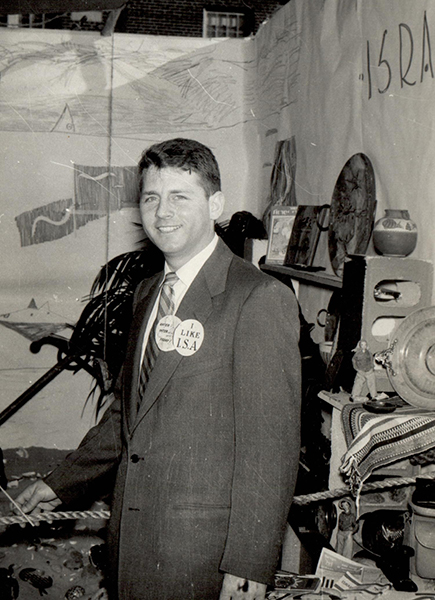 Young Arthur Shavit at a conference