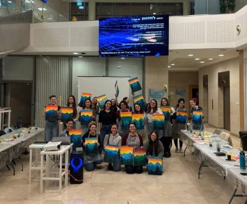 ערב Paint & Pub לבנות הפקולטה להנדסת מכונות